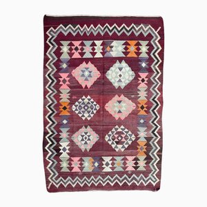 Türkischer anatolischer Mid-Century Kelim Teppich, 1950er