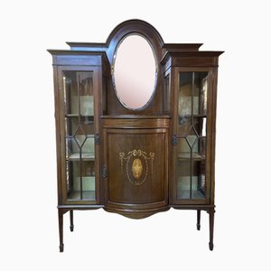 Edwardianischer Schrank aus Mahagoni & Satinwood