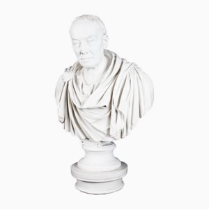 Bust of Roman Statesman Julius Caesar, 20th Century, Composite Marble