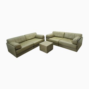 DS 76 Modular Sofa Set in Olive Green from de Sede, Set of 2