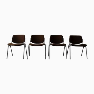 DSC 106 Chairs by Giancarlo Piretti for Castelli, Italy, 1970s, Set of 4