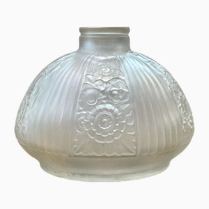 Vase Etaleune Onion Art Déco en Verre Opalescent, 1930s