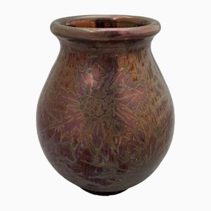Iridescent Vase by Clement Massier for Vallauris, France, 1880s