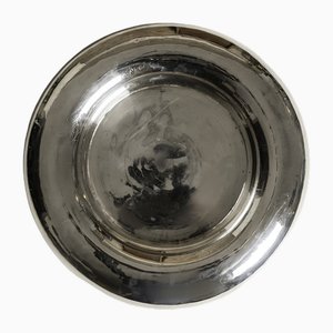 Centrotavola vintage placcato in argento, anni '60