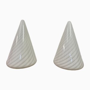 Conical Murano Table Lamps, 1970s, Set of 2