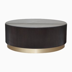 Large Italian Modern Coffee Table with Ceramic Top and Wooden Base from Kabinet