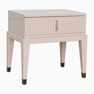 Italian Nightstand in Cappuccino High Gloss Laquered Finish from Kabinet