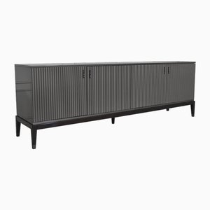 Italian Sideboard in Glossy Gray Lacquered from Kabinet