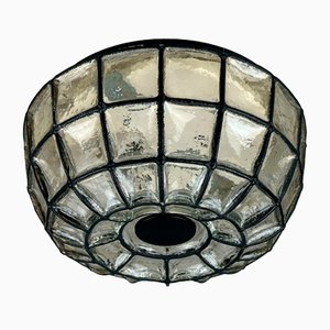 Ceiling Lamp in Glass and Metal from Glashütte Limburg, Germany, 1960s
