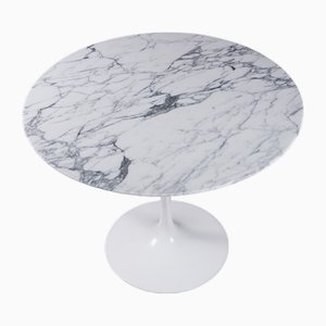 Tulip Dining Table with Marble Top by Eero Saarinen for Knoll International, 1970s