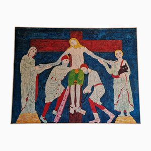 Arturo Cavalli, Il Cristo del pompiere, anni '50, grande olio su tela