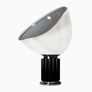 Lámpara de mesa modelo Taccia grande de vidrio de Achille Castiglioni para Flos, años 90
