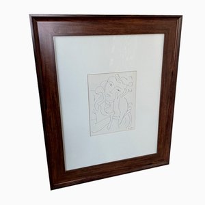 King McGraw, Artwork nach Henri Matisse, Pergament-Siebdruck, 1990er, Gerahmt