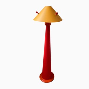 Lámpara de pie Pop en rojo, años 80