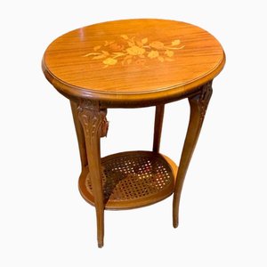 Classic Auxiliar Marquetry Table