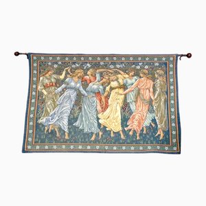 Antique Tapestry of Dancing Maidens