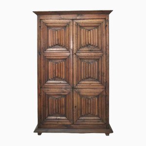 Antique Spanish Parchment Cupboard with Cartelones