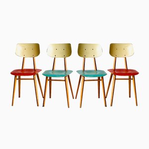Dining Chairs from Ton, 1960, Set of 4