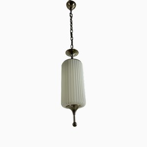 Lámpara de techo Torpedo italiana Mid-Century al estilo de Reggiani, años 60