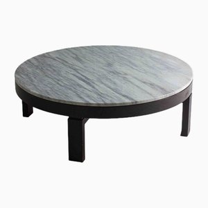 Mid-Century Round Marble Coffee Table, 1960s
