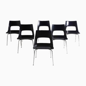 Mid-Century Dining Chairs by Kay Korbing for Fibrex, Denmark, 1950s, Set of 6