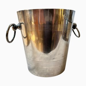 French Art Deco Silver Plated Wine Cooler, 1950s