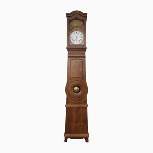 Comtoise Uhr aus Tannenholz & Gehämmertem Messing von Befos