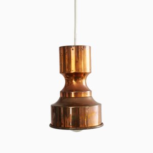 Danish Copper Pendant Lamp, 1960s