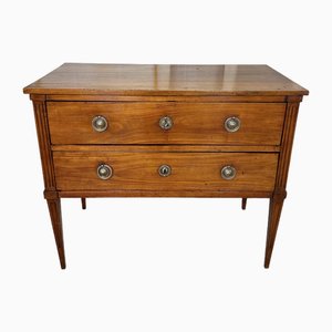 Sauté Chest of Drawers in Walnut and Cherry Wood, 1800s