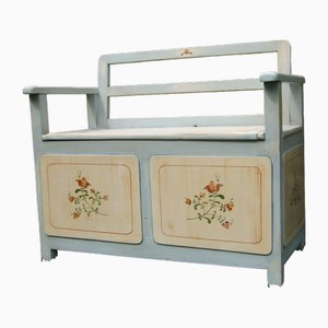 Hand Painted Storage Bench, 1930s