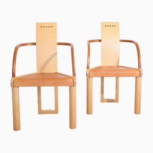 Set of Birch Armchairs by Rydén Interiör AB, 1990s