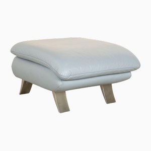 Leather Stool in Blue by Koinor Rossini