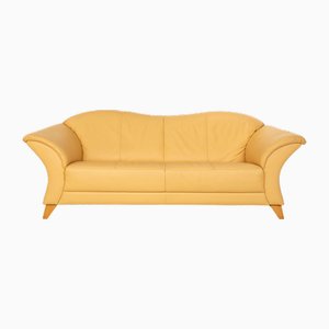 Two-Seater Sofa in Cream Leather from Machalke
