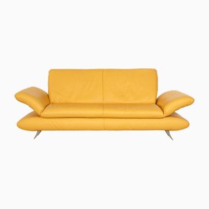 Leather Three-Seater Sofa in Yellow from Koinor Rossini