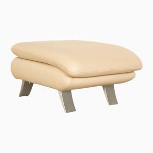Stool in Beige Leather from Koinor Rossini