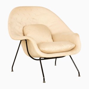 Womb Chair aus Stoff mit Hocker von Knoll International