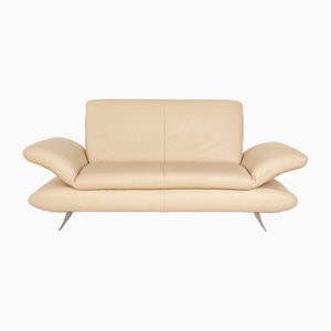 Leather Two-Seater Sofa in Cream from Koinor Rossini