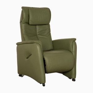 Leather Armchair in Green from Hukla