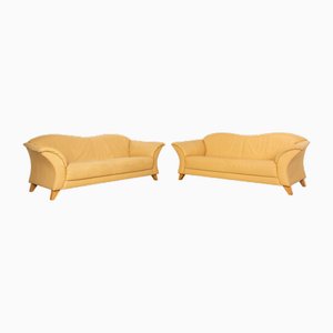 Zwei-Sitzer Sofa Set aus Leder von Machalke, 2er Set