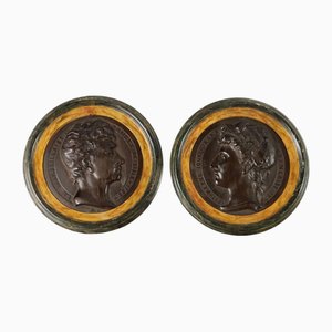 Antike runde Fliesen aus Bronze, 1877