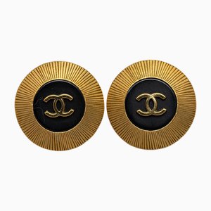Boucles d'Oreilles Clip-On CC de Chanel, Set de 2