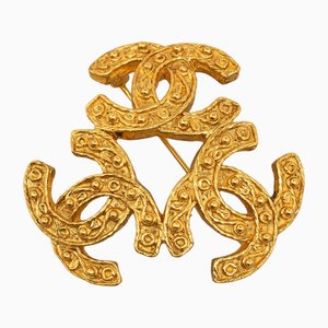 Triple CC Costume Brooch from Chanel