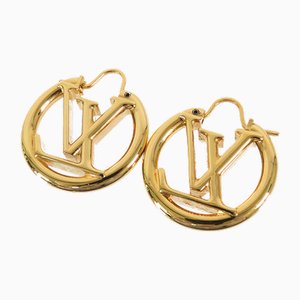 Louise Hoop Gm Earrings by Louis Vuitton, Set of 2