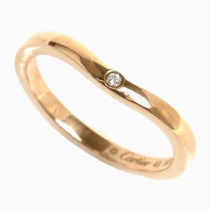 Pink Gold Ballerina Curve Wedding with Diamond from Cartier