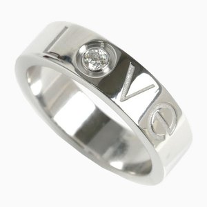 White Gold Love Ring with Diamond from Cartier
