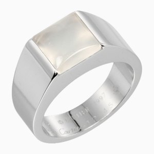 Tank Ring in White Gold & Moonstone from Cartier