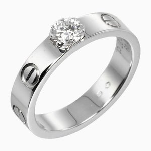 Love Solitaire Ring in White Gold with Diamond from Cartier