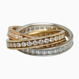 Full Trinity Ring with Yellow, White and Pink Gold from Cartier