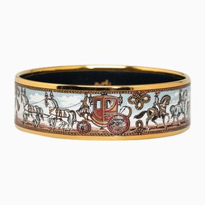 Enamel GM Gold Multi-Color Plated Bangle from Hermes