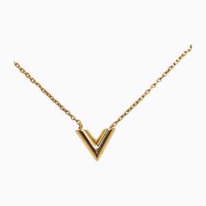 Essential V Gold Plated Necklace by Louis Vuitton